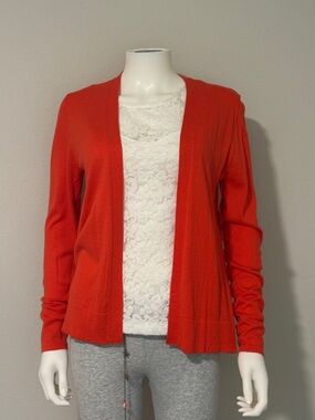 NWT Medium Women's Open-Front Red Cardigan Sweater
